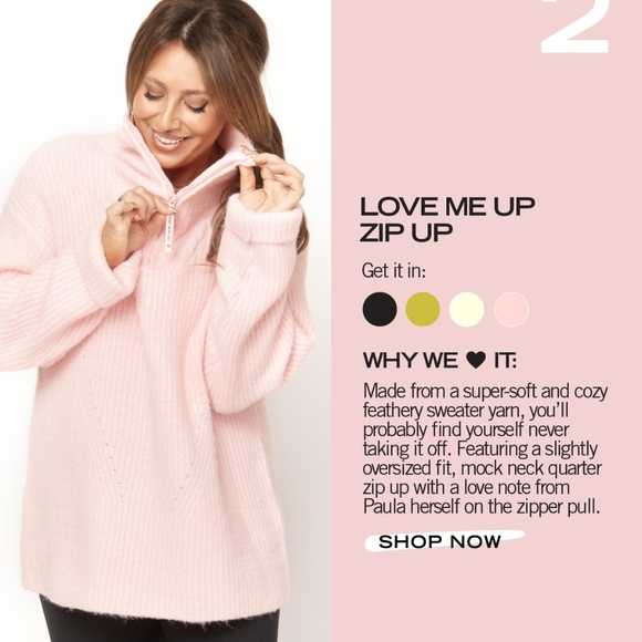 Smash + Tess x Paula Abdul Love Me Up Zip Up Sweater Midnight Black Size L - Picture 4 of 6